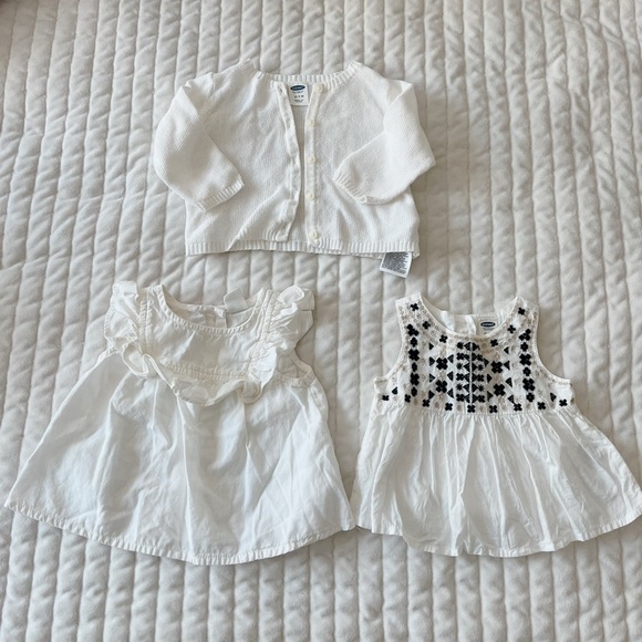 Newborn Baby White tops and cardigan Bundle - Picture 1 of 6